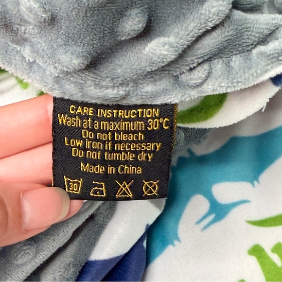 Dinosaur Print Soft Minky Weighted Blanket Duvet Cover - Multicolor - Picture 6 of 13